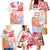 Hawaiki Nui Va'a Solo French Polynesia Family Matching Mermaid Dress and Hawaiian Shirt Red Color