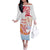 Hawaiki Nui Va'a Solo French Polynesia Family Matching Off The Shoulder Long Sleeve Dress and Hawaiian Shirt Red Color