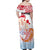 Hawaiki Nui Va'a Solo French Polynesia Family Matching Off Shoulder Maxi Dress and Hawaiian Shirt Red Color