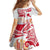 Hawaiki Nui Va'a Solo French Polynesia Family Matching Puletasi and Hawaiian Shirt Red Color