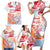 Hawaiki Nui Va'a Solo French Polynesia Family Matching Short Sleeve Bodycon Dress and Hawaiian Shirt Red Color