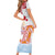 Hawaiki Nui Va'a Solo French Polynesia Family Matching Short Sleeve Bodycon Dress and Hawaiian Shirt Red Color