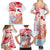 Hawaiki Nui Va'a Solo French Polynesia Family Matching Summer Maxi Dress and Hawaiian Shirt Red Color