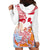 Hawaiki Nui Va'a Solo French Polynesia Hoodie Dress Red Color