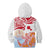 Hawaiki Nui Va'a Solo French Polynesia Kid Hoodie Red Color