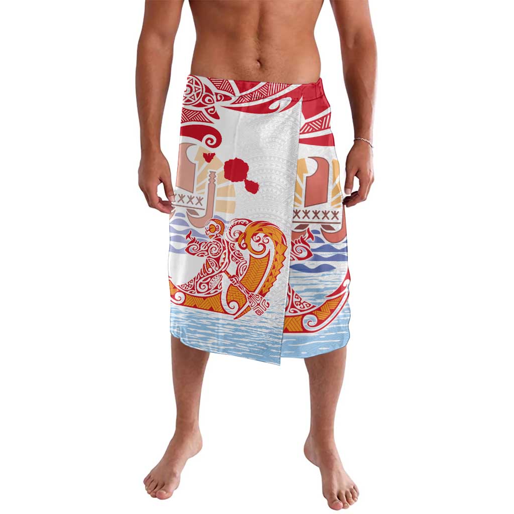 Hawaiki Nui Va'a Solo French Polynesia Lavalava Red Color LT03 Red - Polynesian Pride