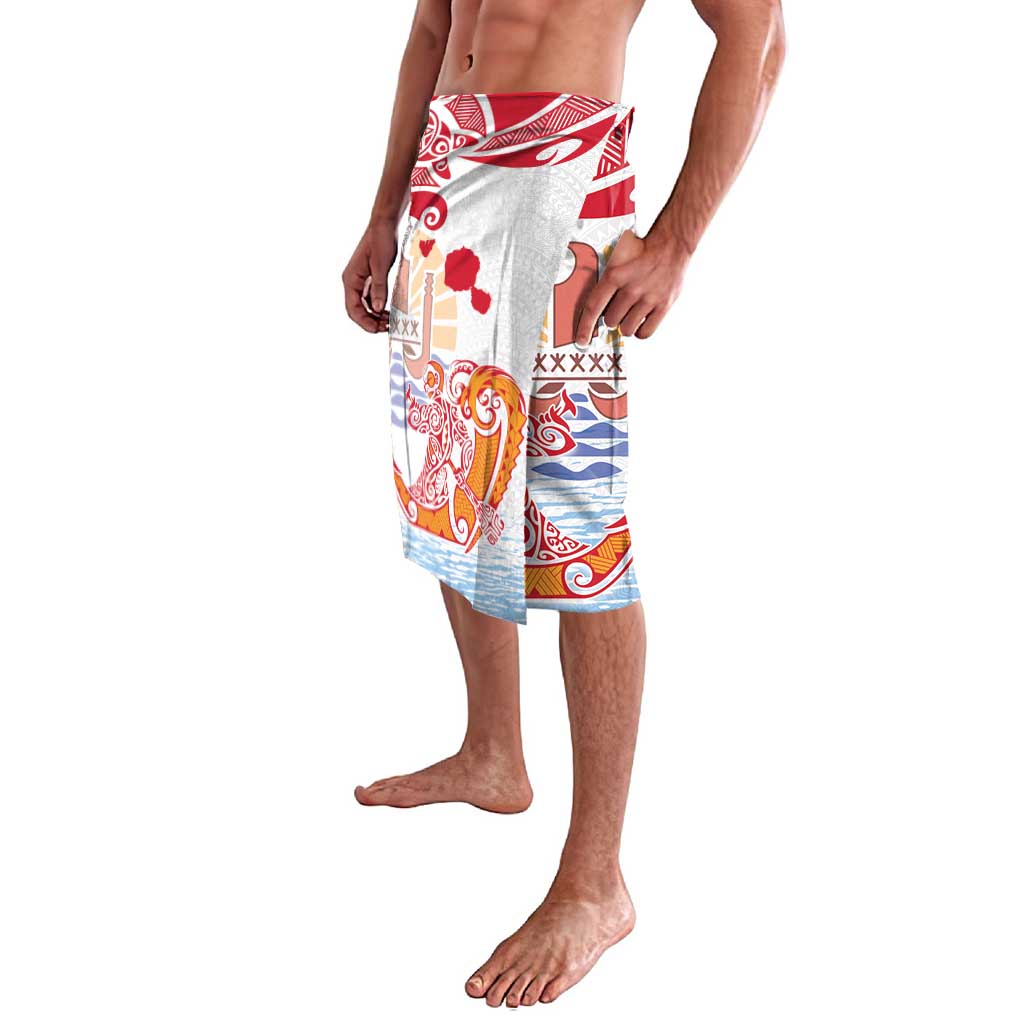 Hawaiki Nui Va'a Solo French Polynesia Lavalava Red Color LT03 - Polynesian Pride