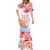 Hawaiki Nui Va'a Solo French Polynesia Mermaid Dress Red Color