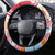 Hawaiki Nui Va'a Solo French Polynesia Steering Wheel Cover Red Color