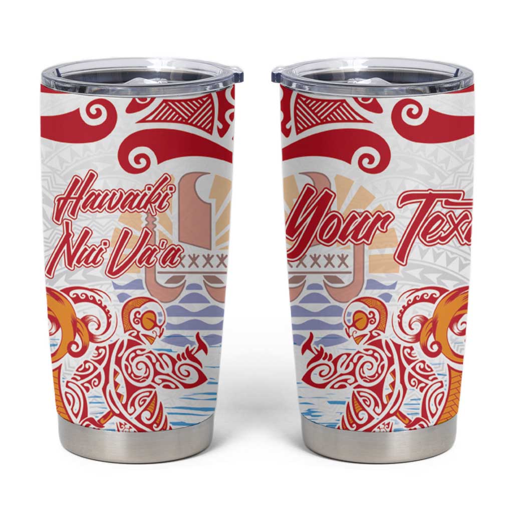 Hawaiki Nui Va'a Solo French Polynesia Tumbler Cup Red Color LT03 Red - Polynesian Pride