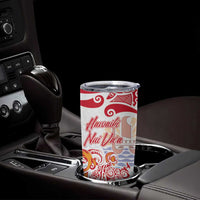 Hawaiki Nui Va'a Solo French Polynesia Tumbler Cup Red Color LT03 - Polynesian Pride
