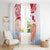 Hawaiki Nui Va'a Solo French Polynesia Window Curtain Red Color