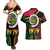 Vanuatu Constitution Day Couples Matching Summer Maxi Dress and Hawaiian Shirt Polynesian Tattoo and Pig Tusk Since 1979