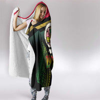 Vanuatu Constitution Day Hooded Blanket Polynesian Tattoo and Pig Tusk Since 1979 LT03 - Polynesian Pride