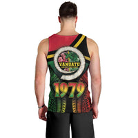 Vanuatu Constitution Day Men Tank Top Polynesian Tattoo and Pig Tusk Since 1979 LT03 - Polynesian Pride