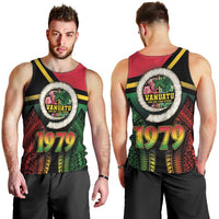 Vanuatu Constitution Day Men Tank Top Polynesian Tattoo and Pig Tusk Since 1979 LT03 - Polynesian Pride