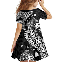 Aloha Hawaii Hammerhead Shark Family Matching Tank Maxi Dress and Hawaiian Shirt Black Kakau and Polynesian Tattoo LT03