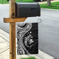 Aloha Hawaii Hammerhead Shark Garden Flag Black Kakau and Polynesian Tattoo LT03 - Polynesian Pride