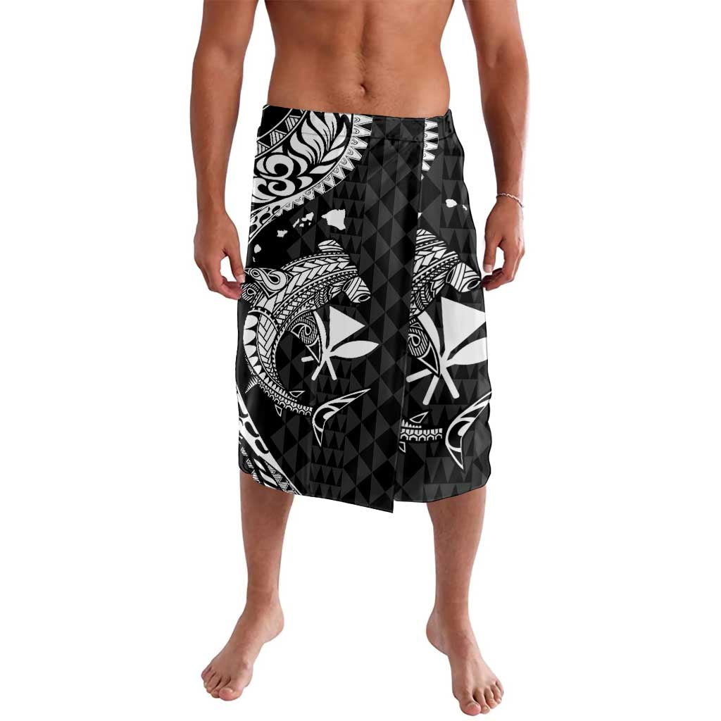 Aloha Hawaii Hammerhead Shark Lavalava Black Kakau and Polynesian Tattoo LT03 Black - Polynesian Pride