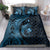 Aloha Hawaii Hammerhead Shark Bedding Set Blue Kakau and Polynesian Tattoo LT03