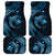 Aloha Hawaii Hammerhead Shark Car Mats Blue Kakau and Polynesian Tattoo LT03