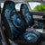 Aloha Hawaii Hammerhead Shark Car Seat Cover Blue Kakau and Polynesian Tattoo LT03