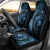 Aloha Hawaii Hammerhead Shark Car Seat Cover Blue Kakau and Polynesian Tattoo LT03