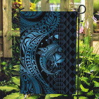 Aloha Hawaii Hammerhead Shark Garden Flag Blue Kakau and Polynesian Tattoo LT03 Garden Flag Blue - Polynesian Pride