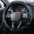 Aloha Hawaii Hammerhead Shark Steering Wheel Cover Blue Kakau and Polynesian Tattoo LT03