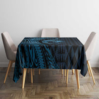 Aloha Hawaii Hammerhead Shark Tablecloth Blue Kakau and Polynesian Tattoo LT03 - Polynesian Pride