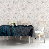 Aloha Hawaii Hammerhead Shark Tablecloth Blue Kakau and Polynesian Tattoo LT03 - Polynesian Pride