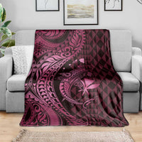 Aloha Hawaii Hammerhead Shark Blanket Pink Kakau and Polynesian Tattoo LT03 - Polynesian Pride
