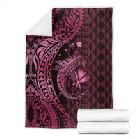 Aloha Hawaii Hammerhead Shark Blanket Pink Kakau and Polynesian Tattoo LT03 - Polynesian Pride