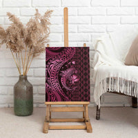Aloha Hawaii Hammerhead Shark Canvas Wall Art Pink Kakau and Polynesian Tattoo LT03 - Polynesian Pride