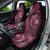 Aloha Hawaii Hammerhead Shark Car Seat Cover Pink Kakau and Polynesian Tattoo LT03