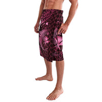 Aloha Hawaii Hammerhead Shark Lavalava Pink Kakau and Polynesian Tattoo LT03 - Polynesian Pride