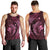 Aloha Hawaii Hammerhead Shark Men Tank Top Pink Kakau and Polynesian Tattoo LT03