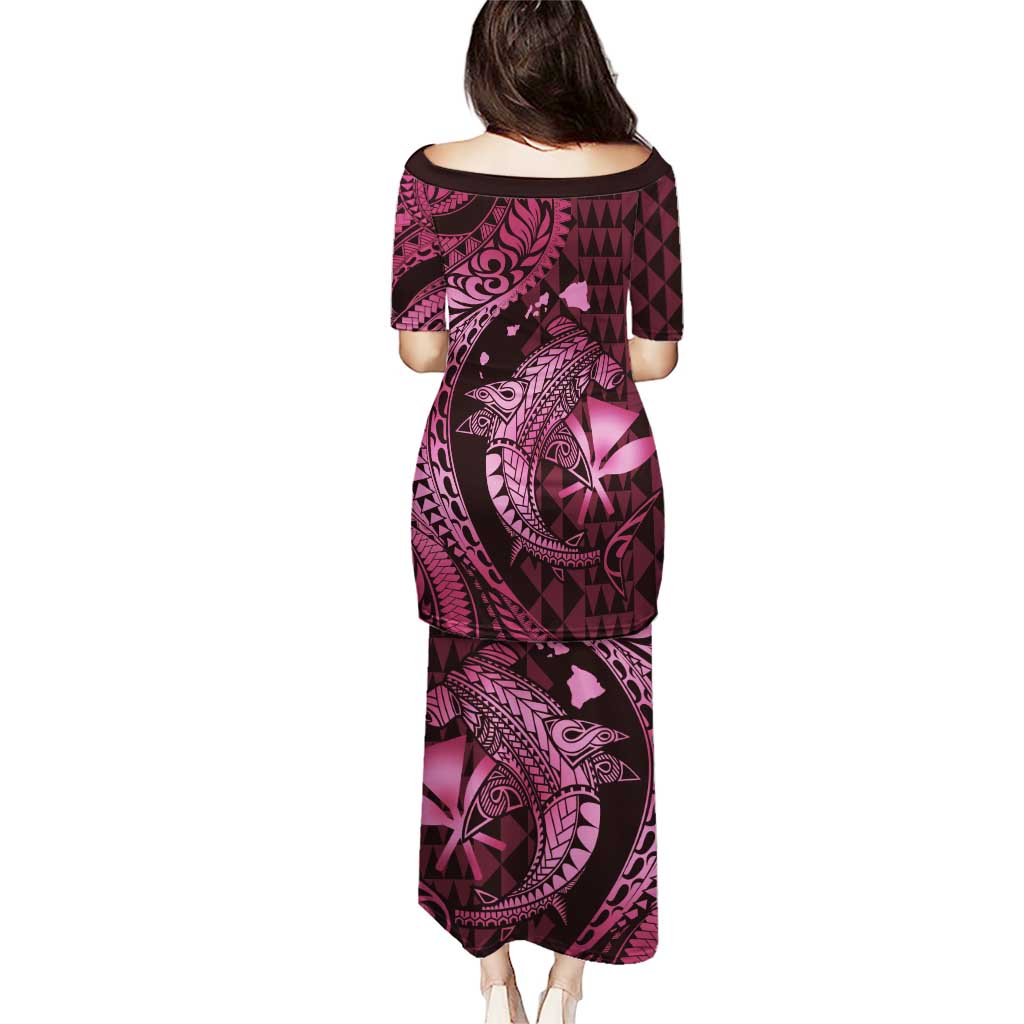 Aloha Hawaii Hammerhead Shark Puletasi Pink Kakau and Polynesian Tattoo LT03 - Polynesian Pride
