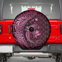 Aloha Hawaii Hammerhead Shark Spare Tire Cover Pink Kakau and Polynesian Tattoo LT03 - Polynesian Pride