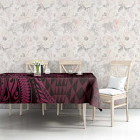 Aloha Hawaii Hammerhead Shark Tablecloth Pink Kakau and Polynesian Tattoo LT03 - Polynesian Pride