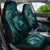 Aloha Hawaii Hammerhead Shark Car Seat Cover Turquoise Kakau and Polynesian Tattoo LT03