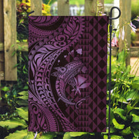 Aloha Hawaii Hammerhead Shark Garden Flag Purple Kakau and Polynesian Tattoo LT03 Garden Flag Purple - Polynesian Pride