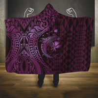 Aloha Hawaii Hammerhead Shark Hooded Blanket Purple Kakau and Polynesian Tattoo LT03 - Polynesian Pride