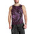 Aloha Hawaii Hammerhead Shark Men Tank Top Purple Kakau and Polynesian Tattoo LT03