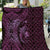 Aloha Hawaii Hammerhead Shark Quilt Purple Kakau and Polynesian Tattoo LT03