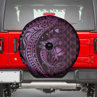 Aloha Hawaii Hammerhead Shark Spare Tire Cover Purple Kakau and Polynesian Tattoo LT03 - Polynesian Pride