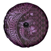 Aloha Hawaii Hammerhead Shark Spare Tire Cover Purple Kakau and Polynesian Tattoo LT03 - Polynesian Pride