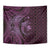 Aloha Hawaii Hammerhead Shark Tapestry Purple Kakau and Polynesian Tattoo LT03