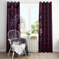 Aloha Hawaii Hammerhead Shark Window Curtain Purple Kakau and Polynesian Tattoo LT03 - Polynesian Pride