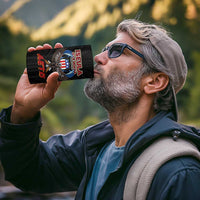 American Samoa Fautasi 4 in 1 Can Cooler Tumbler Pago Pago Aeto and Iseula o le Moana of Fagatogo Black Color - Polynesian Pride